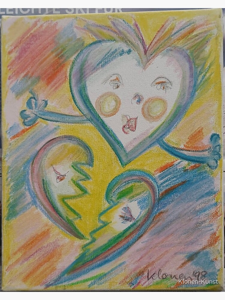 Thumbnail 3 von 3, Sticker, Herzen der neuen Zeit bunt und mystische Gesichter designt und verkauft von Klonen-Kunst.