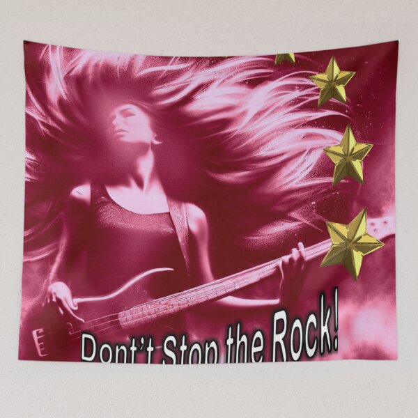 Item preview, Girl guitarist plays guitar rock music lively and exciting in purple shade designed and sold by JaroDesign2023.