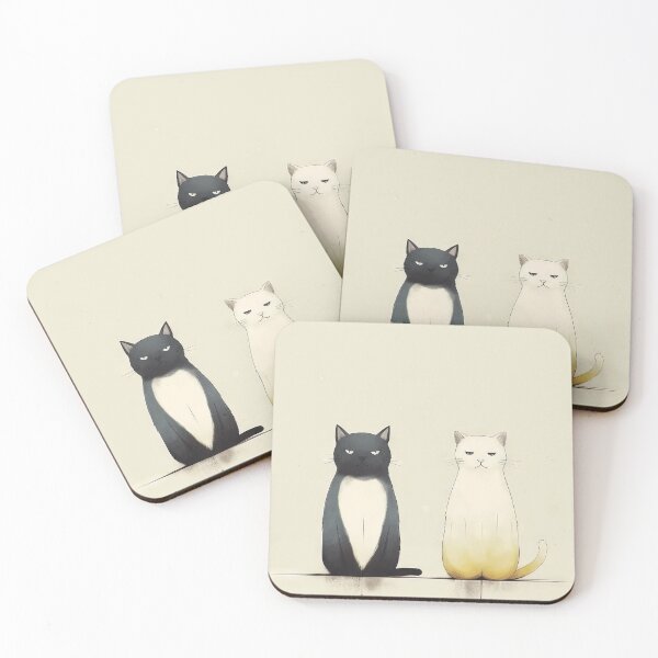 Item preview, Minimalist Cats: Aesthetic of Dark Humor designed and sold by Piotrek0001.