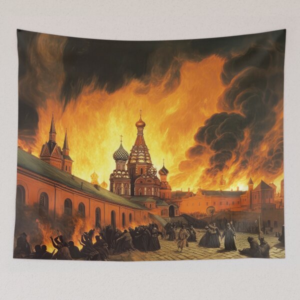 Aperçu de l'œuvre Le Kremlin brûle 3 créée et vendue par Kim Kanger.