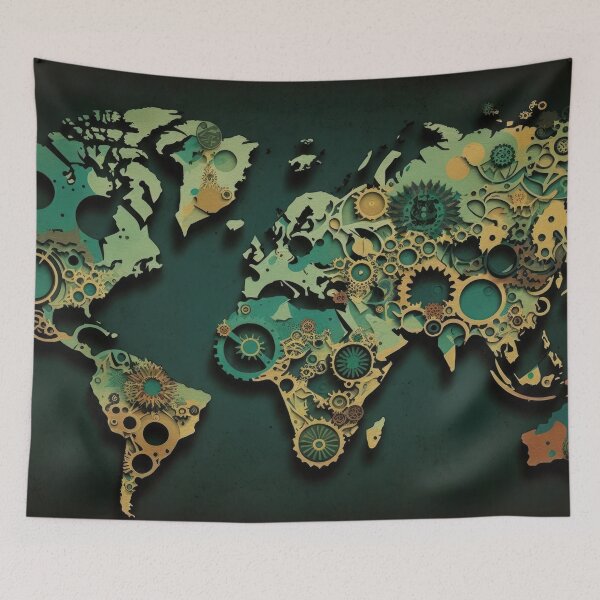 Item preview, World Map Bauhaus Countries designed and sold by Map4U.