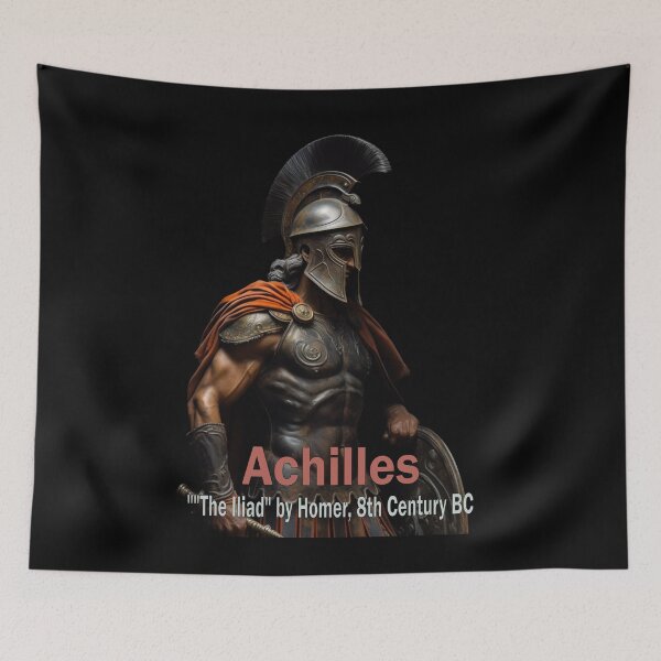 Item preview, Hero's Valor: An AI Tribute to Achilles designed and sold by JLCableStudio.