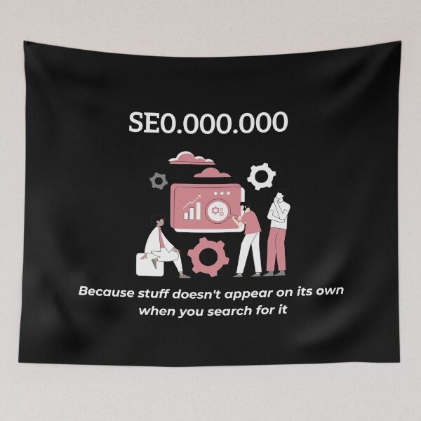 Item preview, SEO specialist, because stuff doesn't appear on it's own, funny marketing designed and sold by NoetherSym.