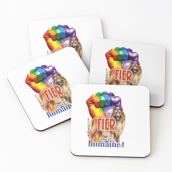 Item preview, Belgian Shepherd Dog Tervueren (Belgian Tervuren), Proud of my human, LGBTQ+ for Shepherd dog lovers, in French designed and sold by isaweb.