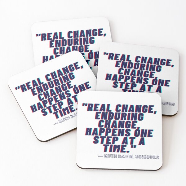 Item preview, Real change, enduring change, happens one step at a time. designed and sold by Univers Gifts.