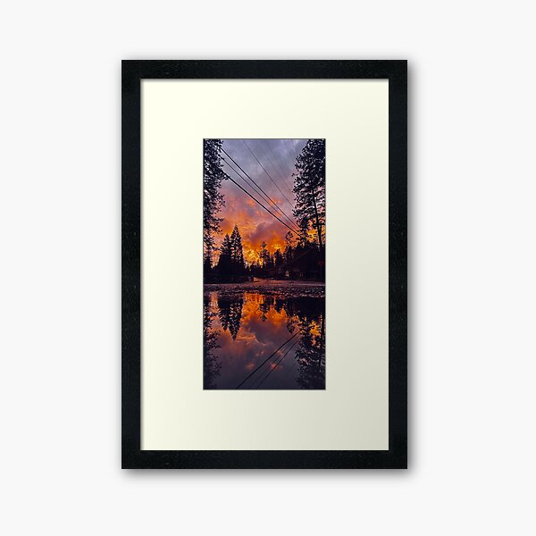Sky Fire Framed Art Print