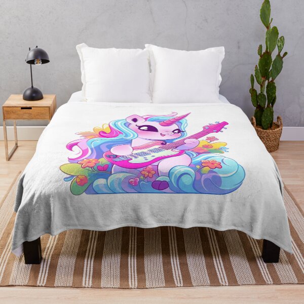 Item preview, Kawaii Unicorn Rocking Out on Guitar! designed and sold by Zandalus.