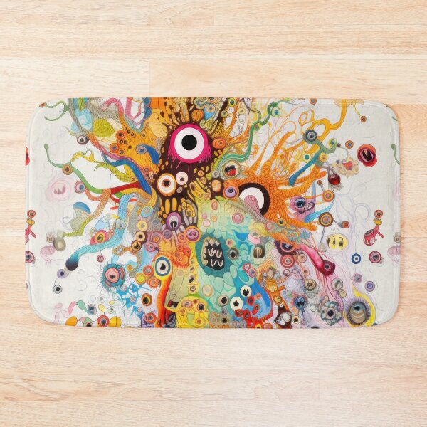 Item preview, Creepy Micro Organisms Doodle designed and sold by blackdogshop.