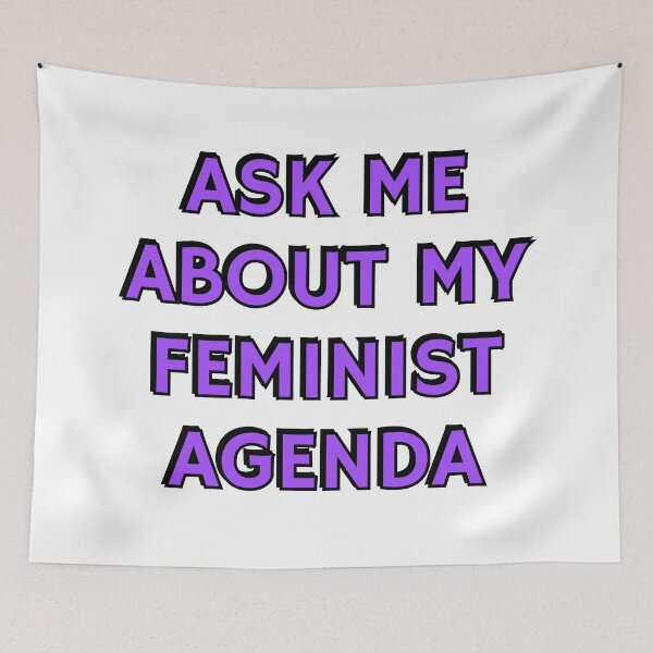 Item preview, Feminist slogans - Ask me about my feminist agenda designed and sold by Inspirationmotivation.