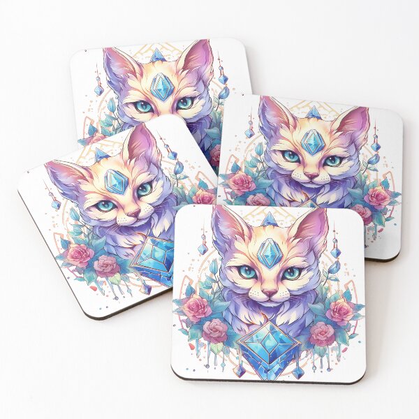 Item preview, Mystical Crystal Cat designed and sold by UtterlyCutterly.
