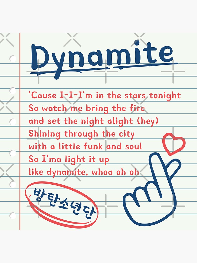 Dynamite lyrics outlet