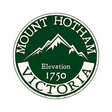 Artwork thumbnail, Ski Mount Hotham Victoria Australia Skiing Snowboard Mt by DESTINATIONS DECAL