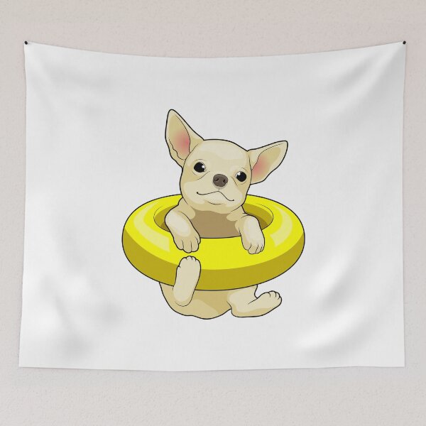 Item preview, Chihuahua Swimming Lifebuoy designed and sold by Snabdesign84.