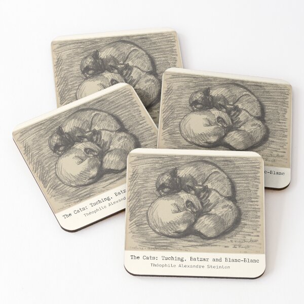 Item preview, The Cats: Tsching, Batzar and Blanc Blanc by Théophile Alexandre Steinlen designed and sold by Sunshine-Dreams.