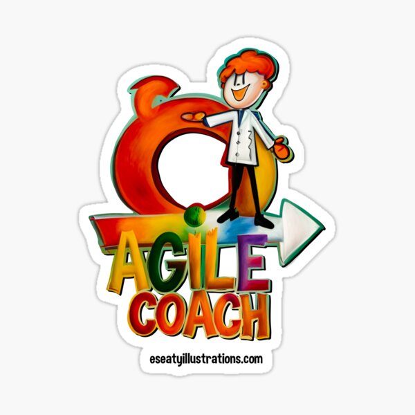 Item preview, Colorful Agile Coach designed and sold by eSeaty.