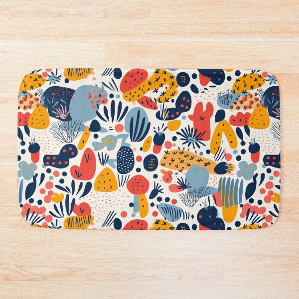 Item preview, Bight abstract organic pattern  designed and sold by PopCutie.