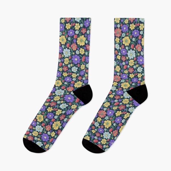 Item preview, Colorful Floral Seamless Pattern - Multicolored Vintage Flowers Art designed and sold by visterie.