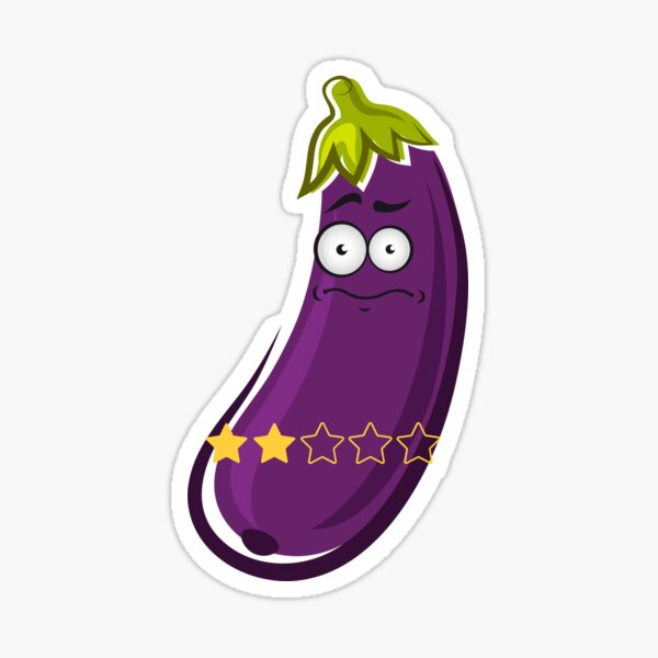 Item preview, Two Star Eggplant designed and sold by smirey designs.