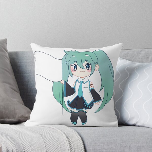 Item preview, Hatsune Miku Flag Chibi Sticker designed and sold by Pyrothlets.