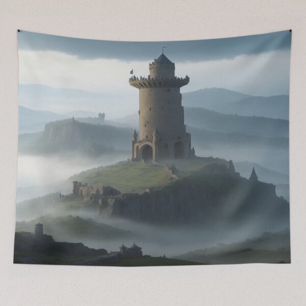 Item preview, Watchtower on a Hill designed and sold by SparkedVisions.