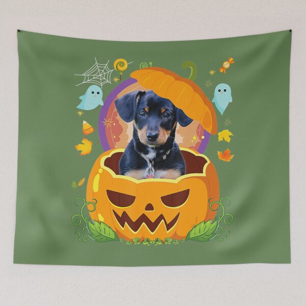 Item preview, Happy Halloween Pumpkin Chiweenie Dog Witch Cute Hat Lover 	 	 designed and sold by qnjbwaeje84.