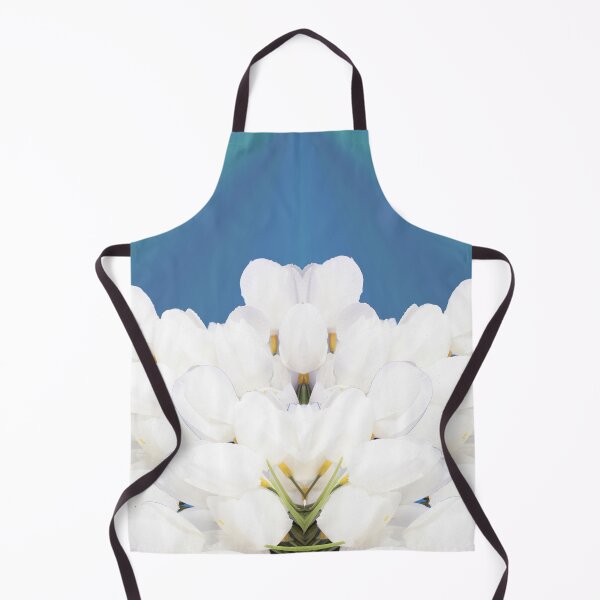 Item preview, Simple White Tulips Mirror Spray of Teal and Green designed and sold by BGGretchen.