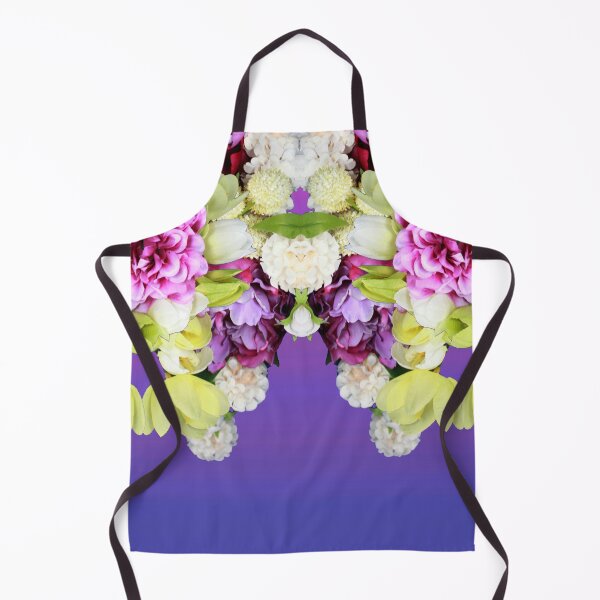 Item preview, Purple White Tulips Carnations Floral Arrangment designed and sold by BGGretchen.