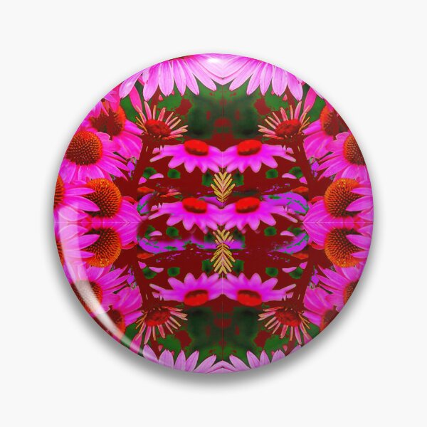 Item preview, PINK CONE FLOWERS GARDEN FLORAL WINE COLOR PATTERN ART designed and sold by sharlesart.