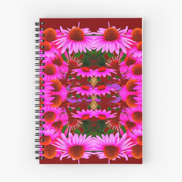Item preview, PINK CONE FLOWERS GARDEN FLORAL WINE COLOR PATTERN ART designed and sold by sharlesart.