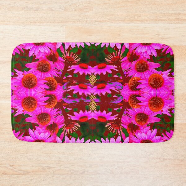 Item preview, PINK CONE FLOWERS GARDEN FLORAL WINE COLOR PATTERN ART designed and sold by sharlesart.
