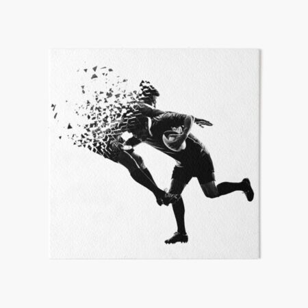 Rugby Football Awesome Unique Shattered Design Art Board Print