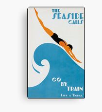 Lienzo The Seaside Calls, Australia Vintage Travel Poster