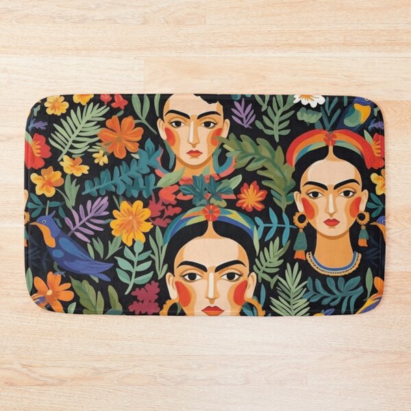 Item preview, "Vibrant Tapestry: A Kaleidoscope of Colors and Intricate Details Inspired by Frida Kahlo's Artistic Legacy" designed and sold by SBD-Shop.
