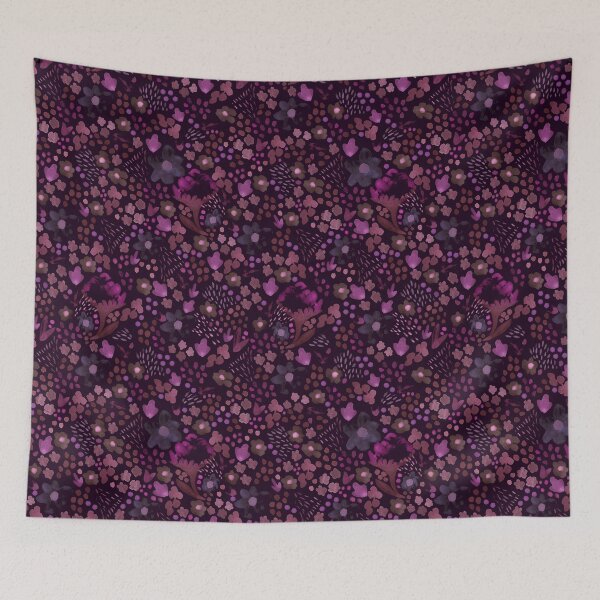 Item preview, Watercolor Floral - Dark Magenta designed and sold by KBurnsArt.
