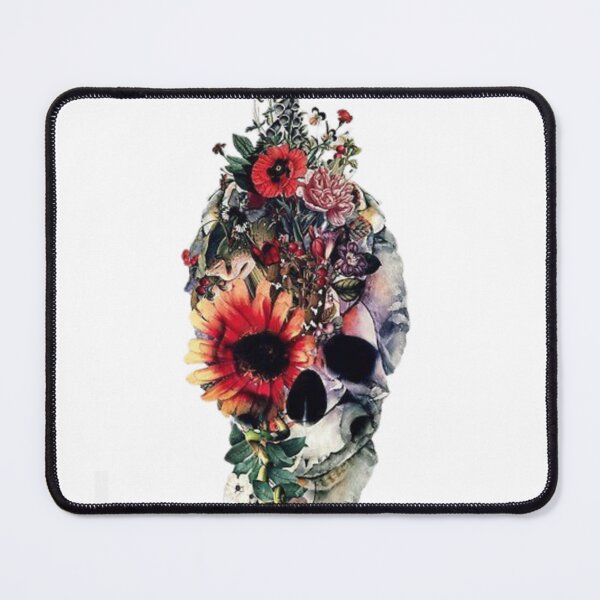 Item preview, Multi Floral Skull Flower Crown designed and sold by ArtClothesNose.