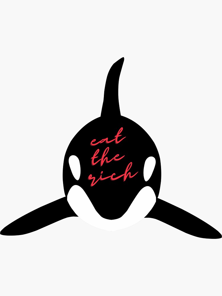 eat the rich - club penguin Sticker for Sale by charlottespice