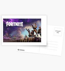 Fortnite Loading Screen with writing Postcards