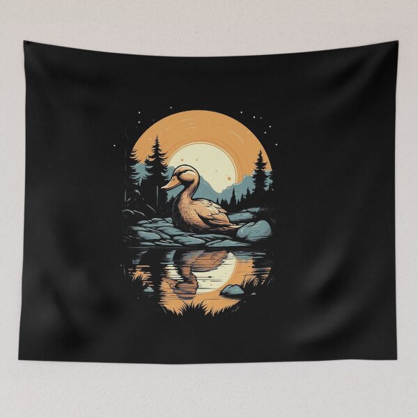 Item preview, Charming Duck Illustration designed and sold by MuseOfMilo.
