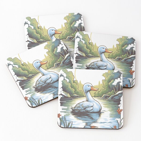Item preview, Charming Duck Illustration designed and sold by MuseOfMilo.