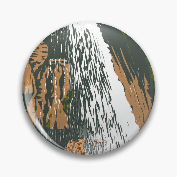 Item preview, Kawasan Falls in Barangay Matutinao Badian Cebu Philippines WPA Art Deco Poster  designed and sold by patrimonio.