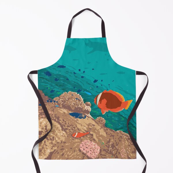 Item preview, Red Anemonefish or Australian Clownfish in Oslob Cebu Philippines WPA Art Deco Poster  designed and sold by patrimonio.