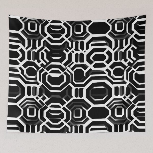 Item preview, Challenging Black and White Pattern Design designed and sold by SBD-Shop.