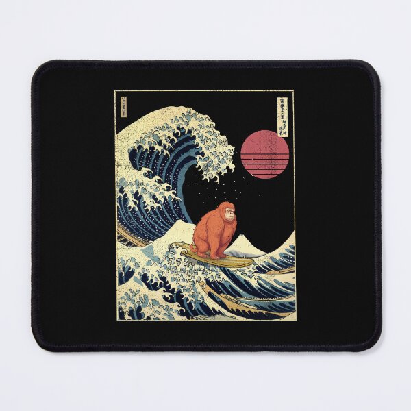 Item preview, Orangutan Kanagawa Japanese Surfing Wave designed and sold by rafaeltto.