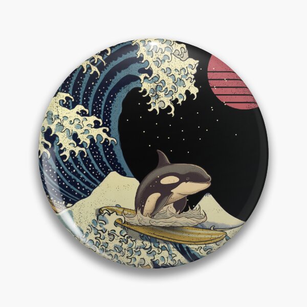 Item preview, Orca Killer Whale Kanagawa Japanese Surfing Wave designed and sold by rafaeltto.
