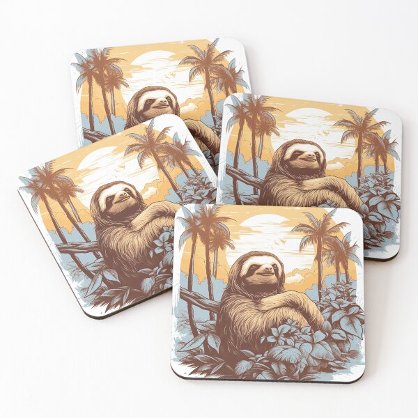 Item preview, Cozy Sloth Illustration designed and sold by MuseOfMilo.