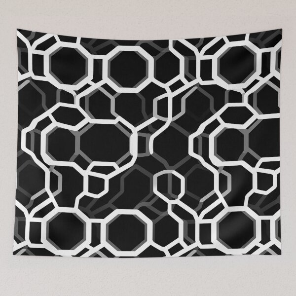 Item preview, Abstract Geometries in Black and White Pattern Design designed and sold by SBD-Shop.