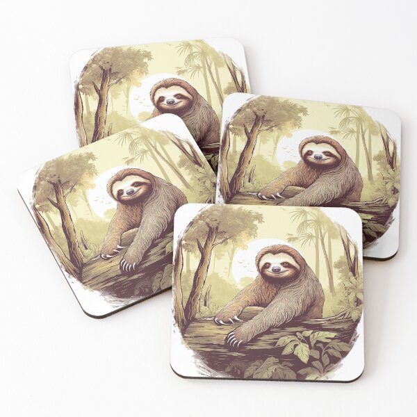 Item preview, Cozy Sloth Illustration designed and sold by MuseOfMilo.