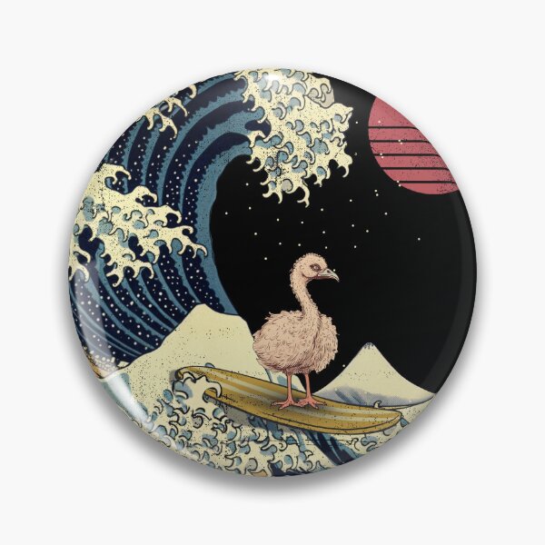 Item preview, Ostrich Kanagawa Japanese Surfing Wave designed and sold by rafaeltto.