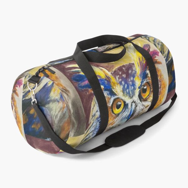 Item preview, Ludwig the Owl pastel painting, fashion and home accessories by Winnie Tam, Artist designed and sold by Winnie Tam.