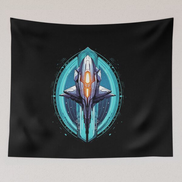 Artikelvorschau, Futuristic Spaceship Illustration entworfen und verkauft von MuseOfMilo.